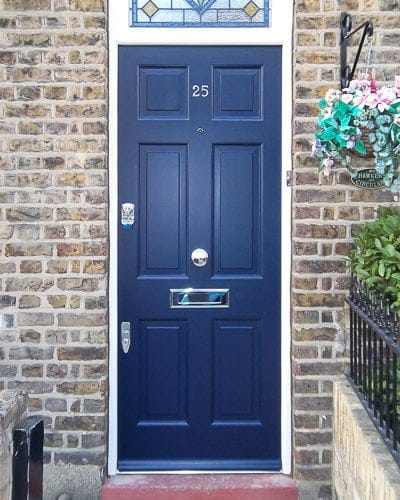 Dark blue Georgian door