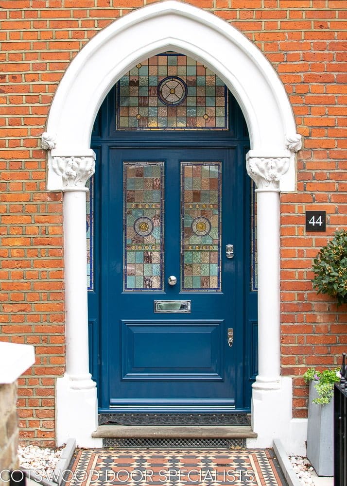 Extra wide Victorian front entrance door and frame - Cotswood Doors
