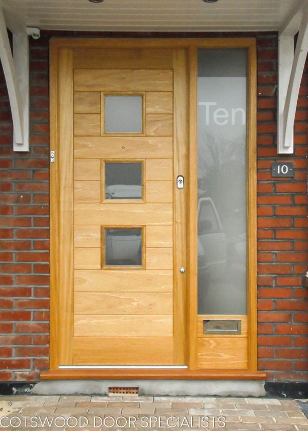 Glazed front door and sidelight frame