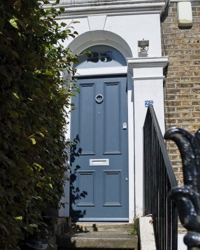 Classic Victorian front door and arched fanlight t