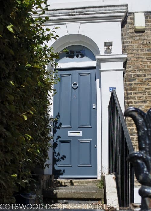 Classic Victorian front door and arched fanlight t